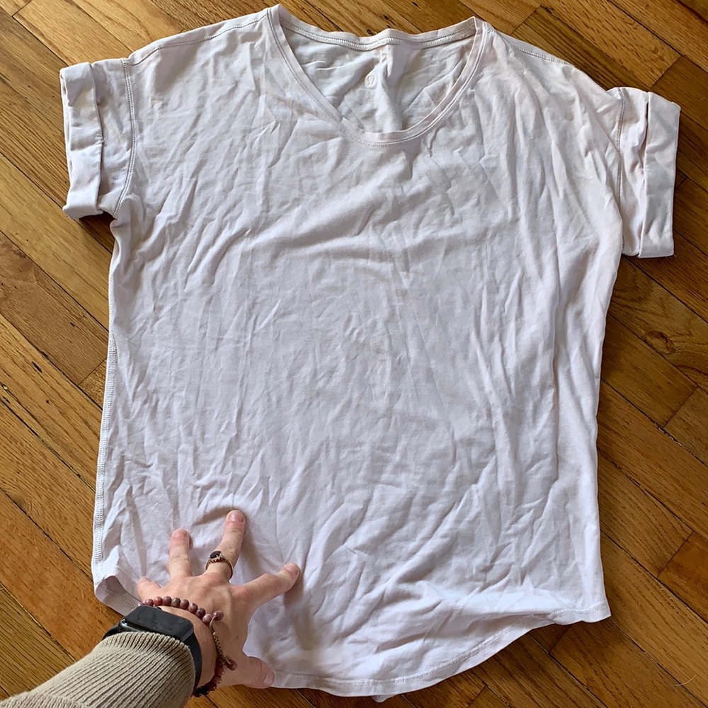 Light Pink LuLuLemon Short Sleeve